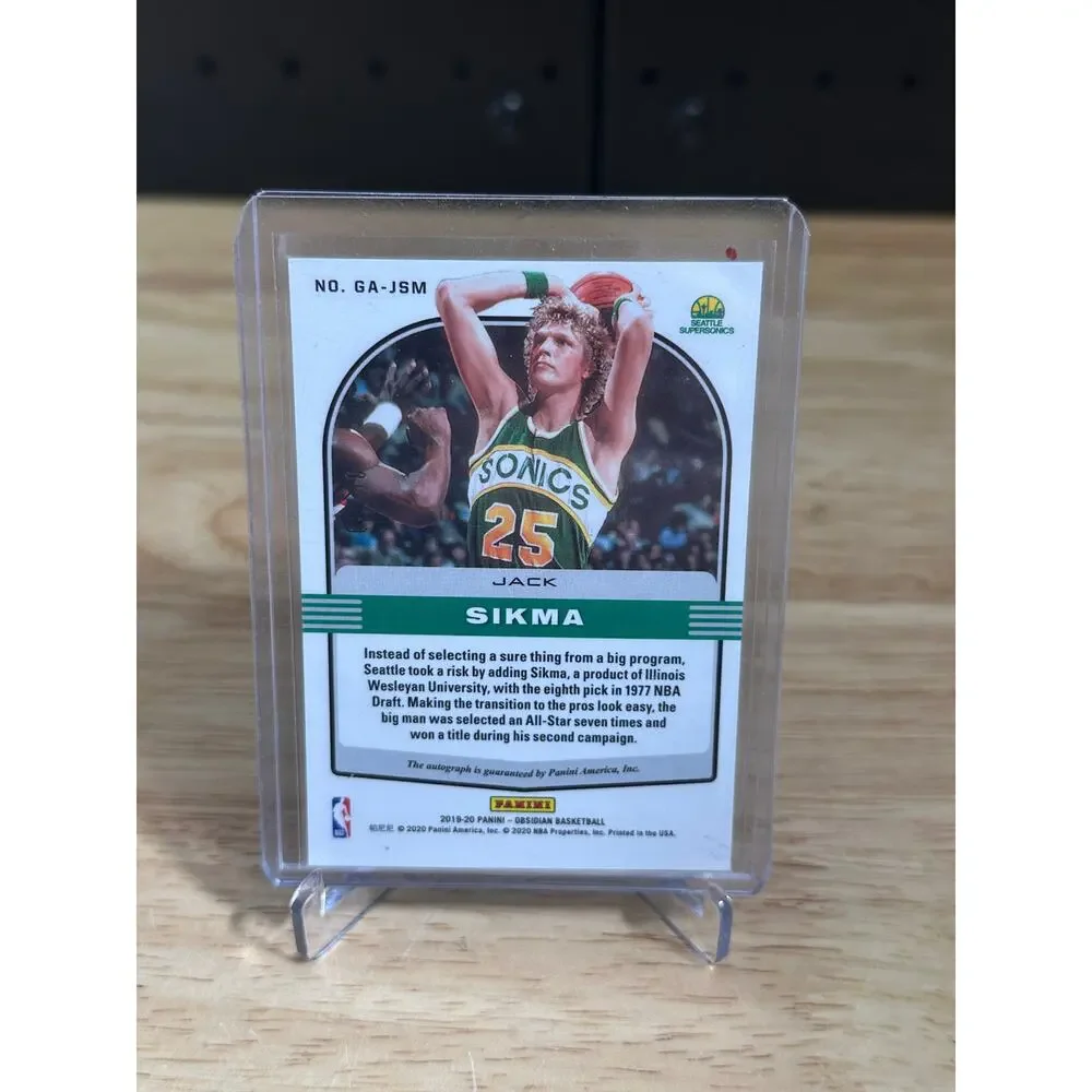 2019-20 Panini Obsidian - Galaxy Autographs Jack Sikma #GA-JSM /99 (AU)